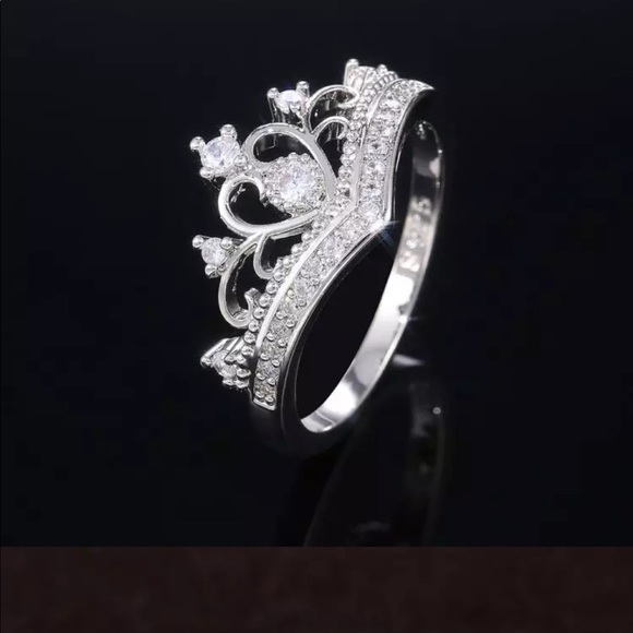 New 925 Silver Beautiful Heart Diamond Ring 💍 - Picture 8 of 8